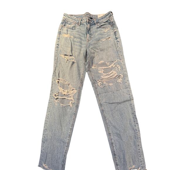 American Eagle Outfitters Denim - American Eagle Mom Jean Distressed Strigid 10 Long NWT